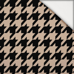 BLACK HOUNDSTOOTH / BEIGE - light brushed knitwear