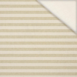 STRIPES 1x1 - acid ecru / acid beige  - Linen 100%