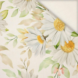 PASTEL DAISIES PAT. 2 - Linen with viscose