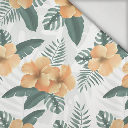 HIBISCUS Pat. 2 / yellow - swimsuit lycra