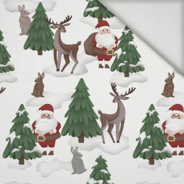 SANTA CLAUS  AND DEERS (IN THE SANTA CLAUS FOREST) - lycra 300g