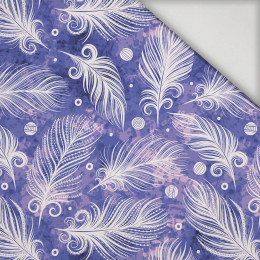 WHITE FEATHERS (Very Peri) - lycra 300g