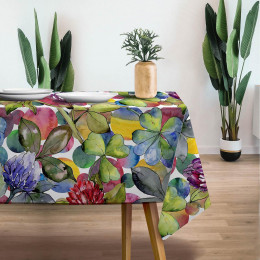 WATERCOLOR CLOVERS - Woven Fabric for tablecloths