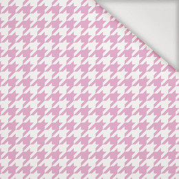 PINK HOUNDSTOOTH / WHITE - Nylon fabric Pumi