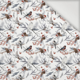 WINTER BIRDS pat. 1 (WINTER IN PARK) - Nylon fabric PUMI