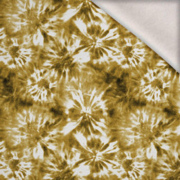 BATIK pat. 1 / gold - brushed knitwear with elastane ITY