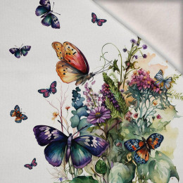 BEAUTIFUL BUTTERFLY PAT. 3 - panel (75cm x 80cm) brushed knitwear with elastane ITY