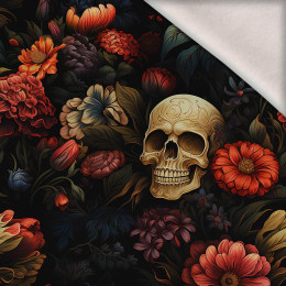 FLOWERS AND SKULL - brushed knitwear with elastane ITY