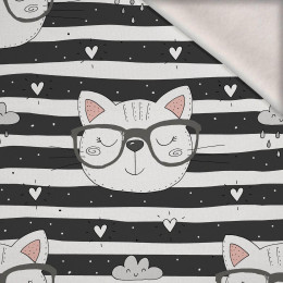 CATS IN GLASSES / grey - brushed knitwear with elastane ITY