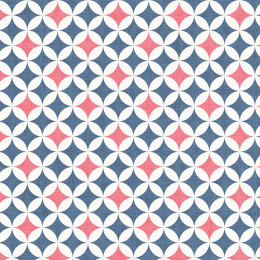 ROSETTES / blue - coral