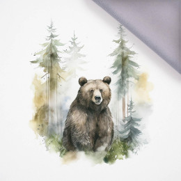 WATERCOLOR BEAR - panel,  softshell (60cm x 50cm)