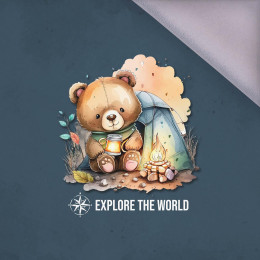 EXPLORE THE WORLD - panel (75cm x 80cm)  softshell 