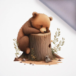 SLEEPING BEAR - panel (75cm x 80cm)  softshell 