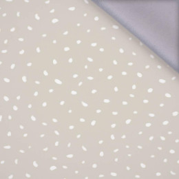 50cm WHITE TRACES / beige (MAGICAL CHRISTMAS FOREST) - softshell