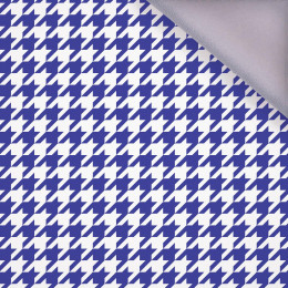 CORNFLOWER HOUNDSTOOTH / WHITE - softshell