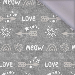 ARROWS / love (CATS WORLD ) / ACID WASH GREY  - softshell