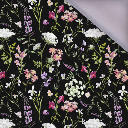 PASTEL FLOWERS / black - softshell