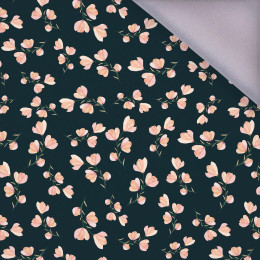 PINK FLOWERS PAT. 4 / black - softshell