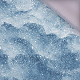 SNOW / sea blue (PAINTED ON GLASS) - softshell