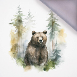 WATERCOLOR BEAR - panel (75cm x 80cm)  softshell 