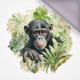 WATERCOLOR MONKEY - panel (75cm x 80cm)  softshell 