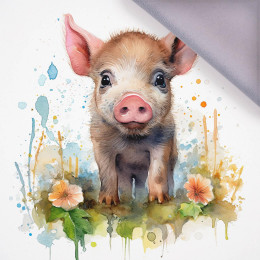 WATERCOLOR PIGGY - panel (75cm x 80cm)  softshell 