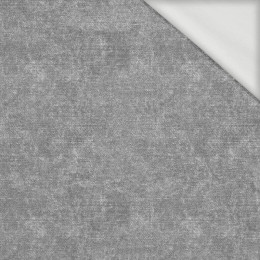 ACID WASH / GREY - looped knit fabric