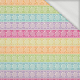 BUBBLED / pastel  - looped knit fabric