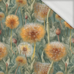 WATERCOLOR DANDELION PAT. 3 - looped knit fabric