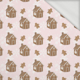 GINGERBREAD HOUSE pat. 2 (WINTER)  - looped knit fabric