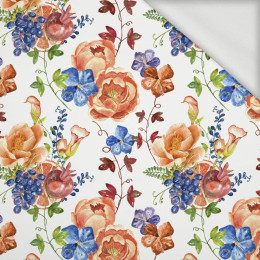 WILD ROSES AND PANSIES (BLOOMING MEADOW) - looped knit fabric