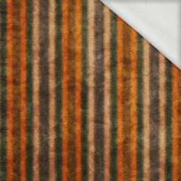 AUTUMN STRIPES  / colorful (AUTUMN COLORS) - looped knit fabric