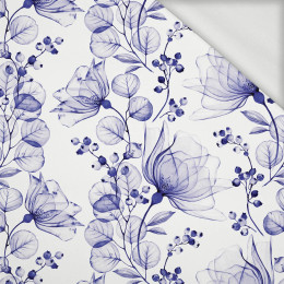 FLOWERS pat. 4 (Very Peri) - looped knit fabric