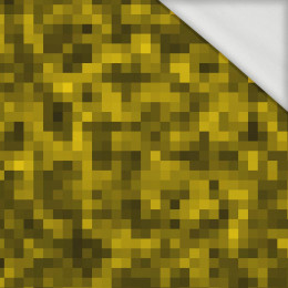 PIXELS pat. 2 / mustard - looped knit fabric