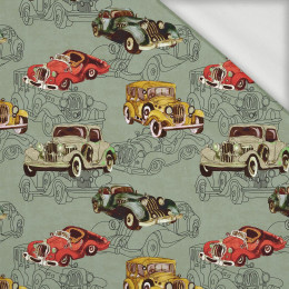 OLD CARS pat. 3 - looped knit fabric