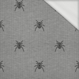 SPIDER / NIGHT CALL / grey - looped knit fabric
