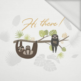 HI THERE / sloths (SLOTHS) - panel looped knit 50cm x 60cm