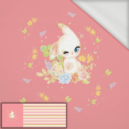 BUNNY PAT. 1 (CUTE BUNNIES) - panel (60cm x 155cm) looped knit 