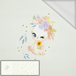 BUNNY PAT. 2 (CUTE BUNNIES) - panel (60cm x 155cm) looped knit 