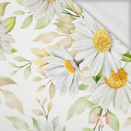 PASTEL DAISIES PAT. 2 - looped knit fabric