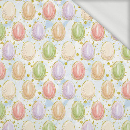 EASTER EGGS PAT. 2 (CUTE BUNNIES) - looped knit fabric