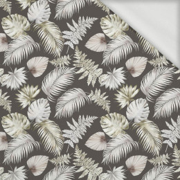 TROPICAL LEAVES - looped knit fabric