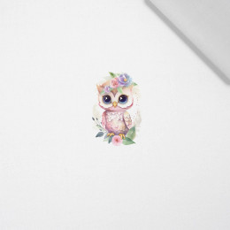 BABY OWL - panel (60cm x 50cm) Cotton woven fabric