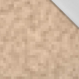 PIXELS pat. 2 / beige  - Cotton woven fabric