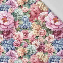 FLOWERS PAT. 3 - viscose woven fabric