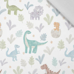 PAINTED DINOSAURS - Cotton woven fabric