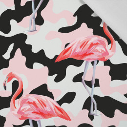 CAMOUFLAGE FLAMINGOS - Cotton woven fabric