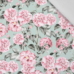 PINK PEONIES pat. 1 - Cotton woven fabric