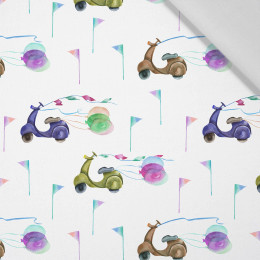 SCOOTERS (COLORFUL TRANSPORT) - Cotton woven fabric
