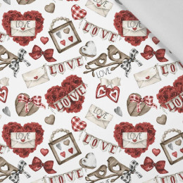 VALENTINE'S MIX PAT. 2 (CHECK AND ROSES) - Cotton woven fabric